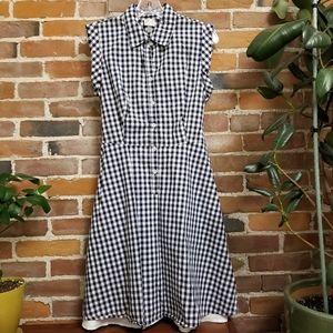 Womens gingham shirt dress